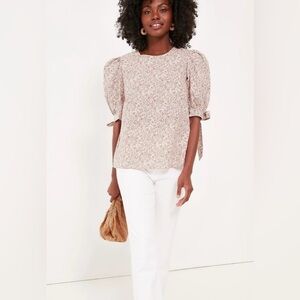 Tuckernuck‎ Hyacinth House Fiona blouse Sz XL in red ditsy floral NEW